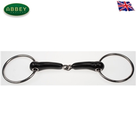 Abbey Riding Bitz Vulcanite Loose Ring Jointed Snaffle